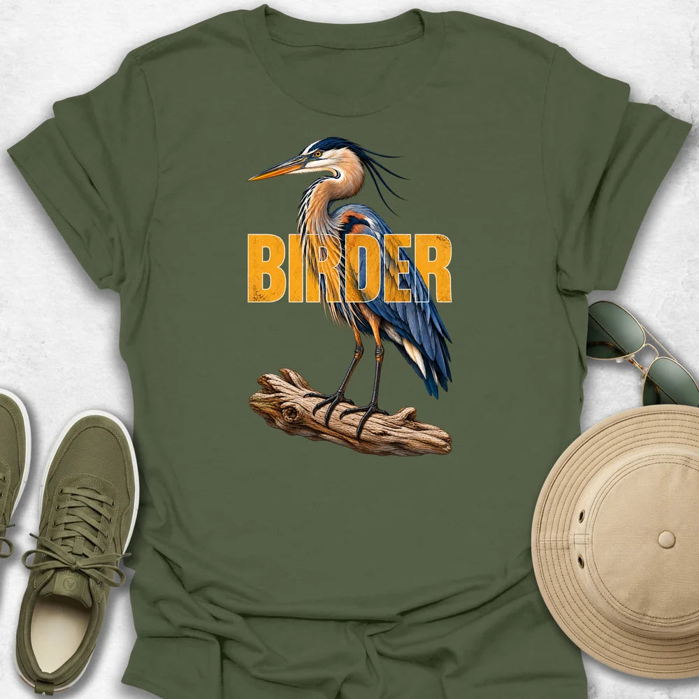 Birder Heron T-Shirt