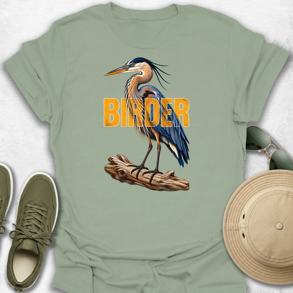 Birder Heron T-Shirt