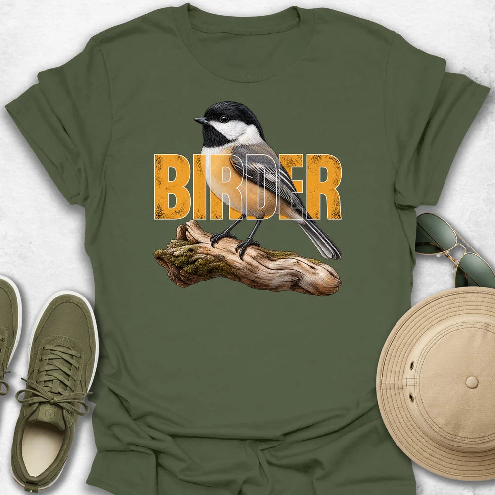 Birder Chickadee T-Shirt