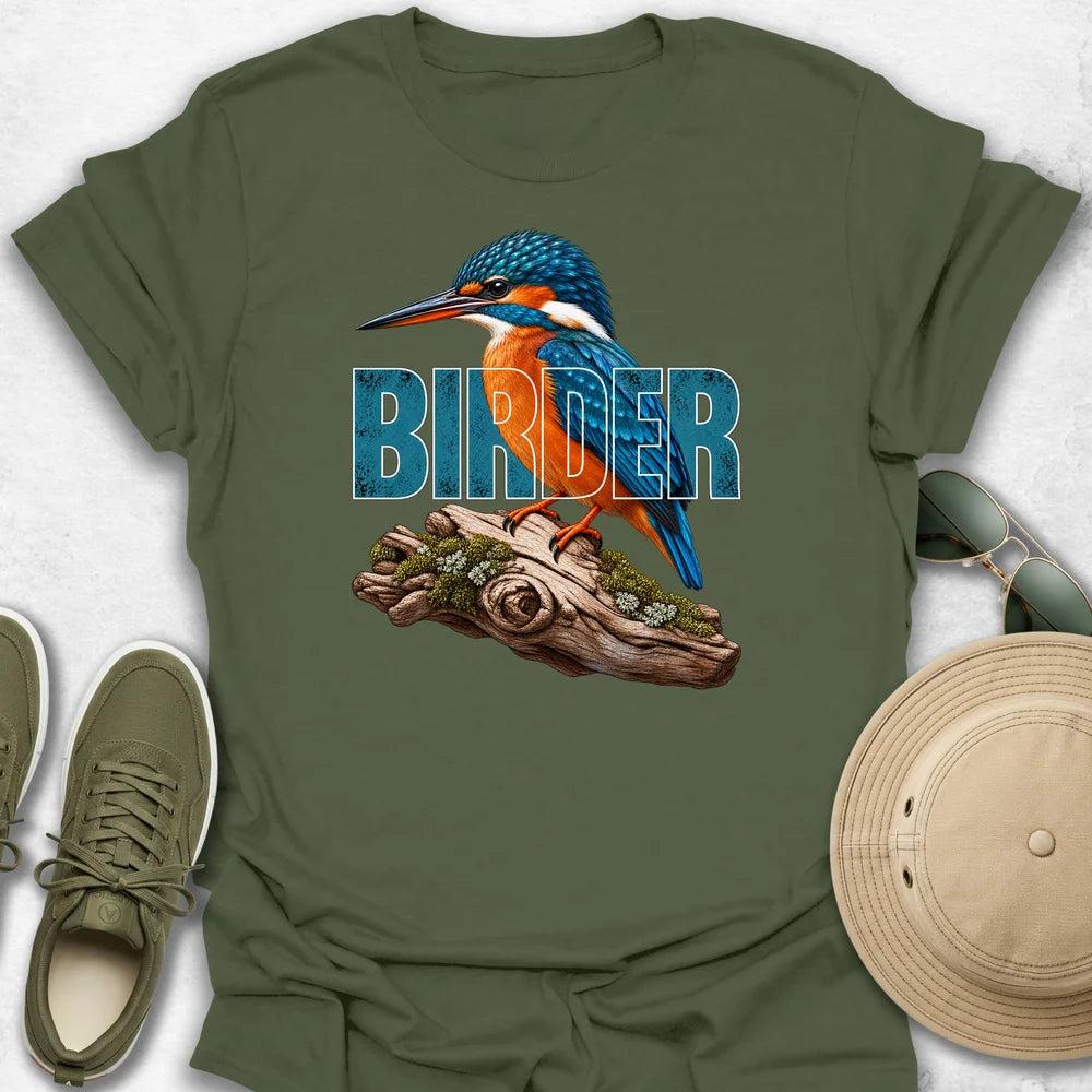 Birder Kingfisher T-Shirt