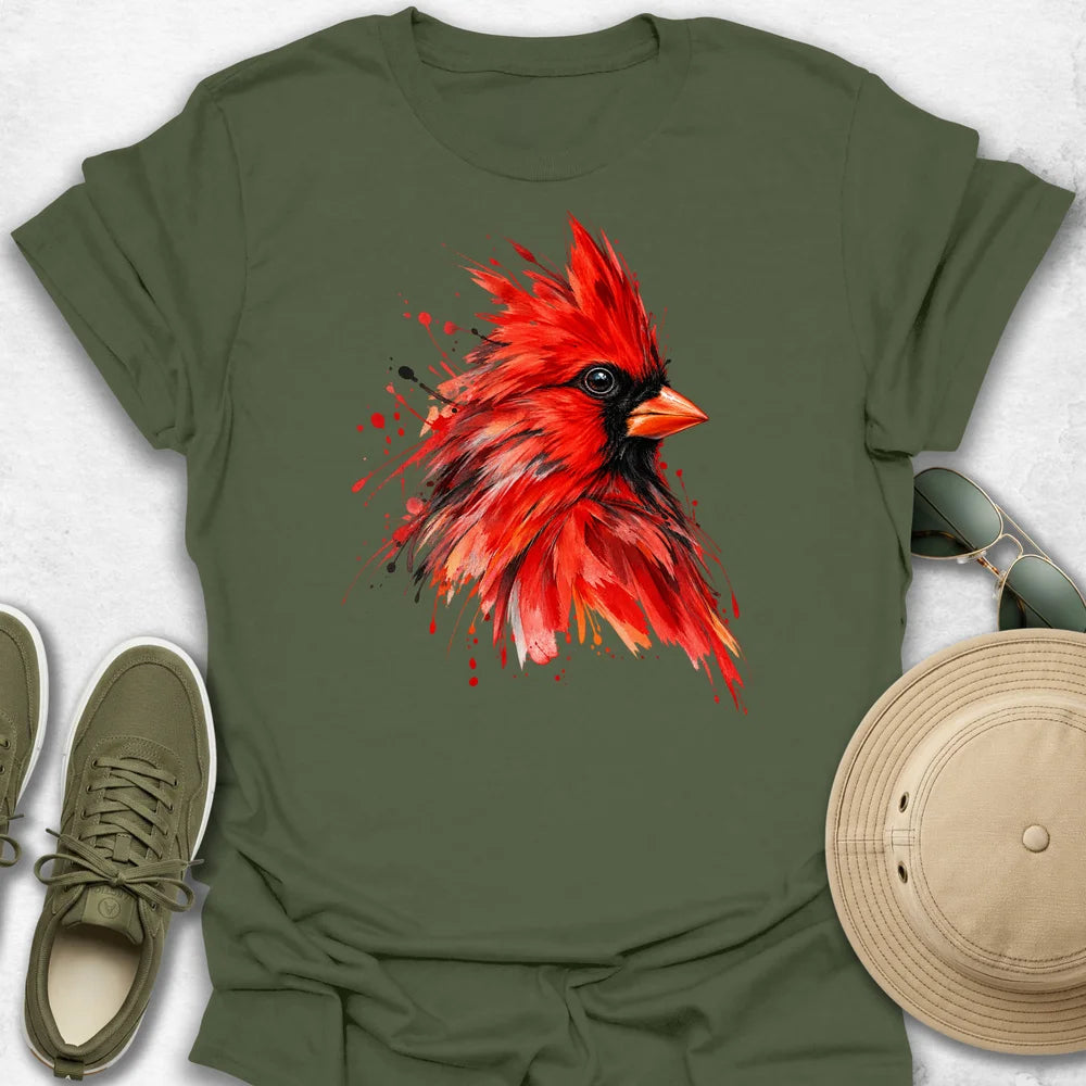 Watercolor Northern Cardinal T-Shirt