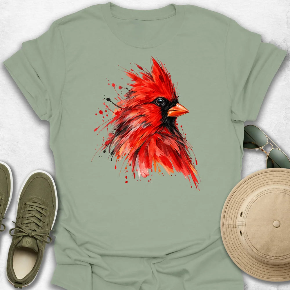 Watercolor Northern Cardinal T-Shirt