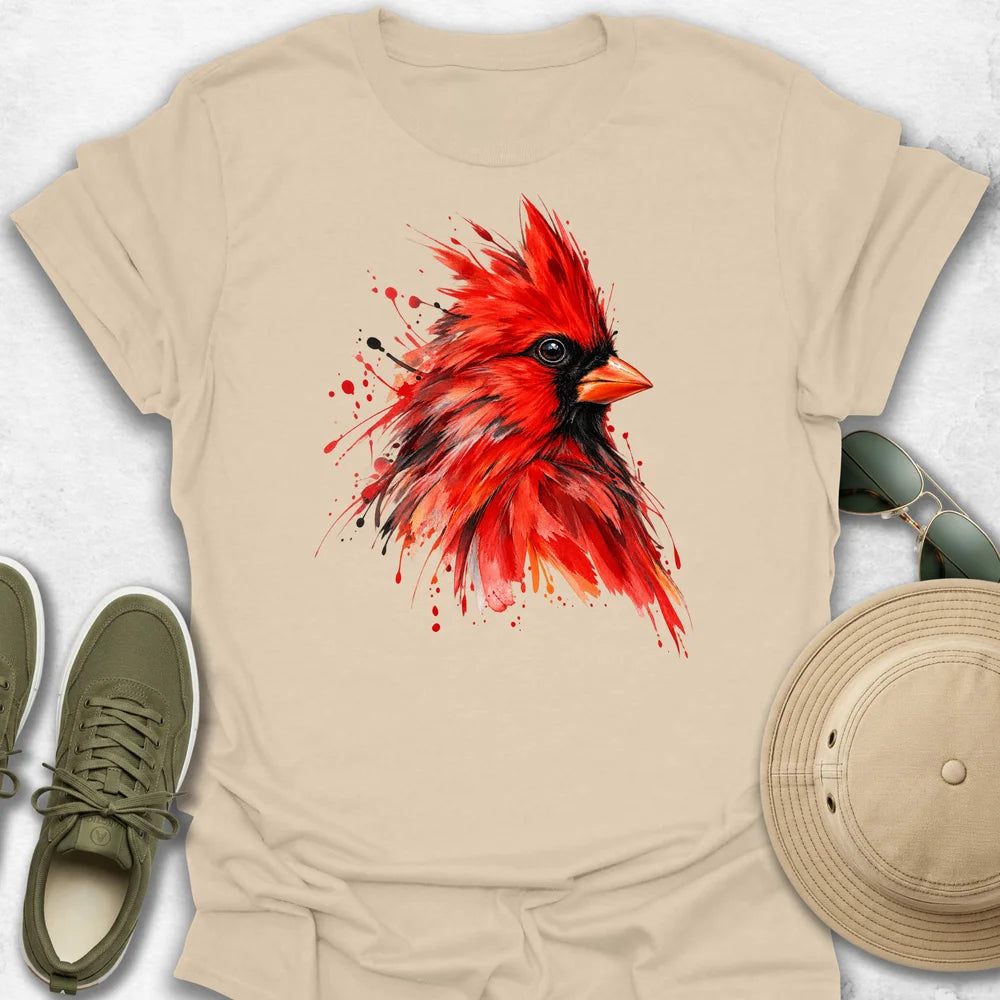 Watercolor Northern Cardinal T-Shirt