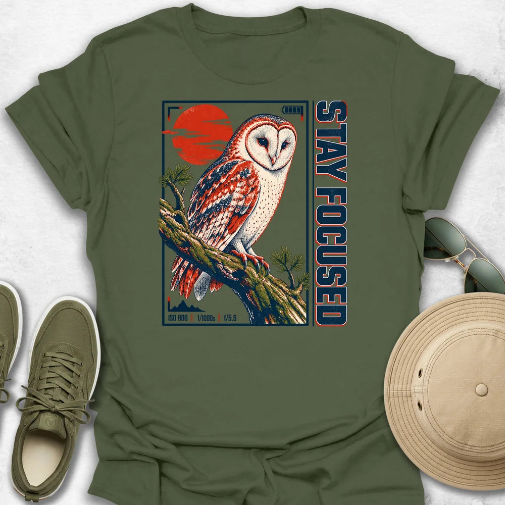 Stay Focused Owl T-Shirt