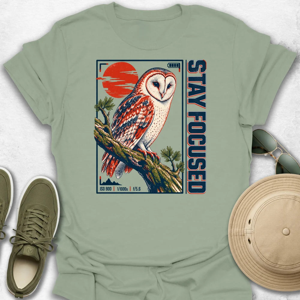 Stay Focused Owl T-Shirt