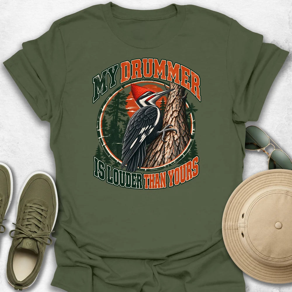 Woodpecker Drummer T-Shirt