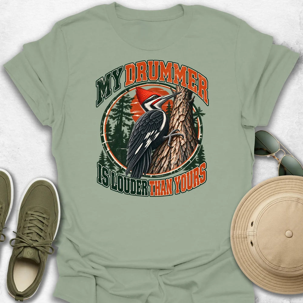 Woodpecker Drummer T-Shirt