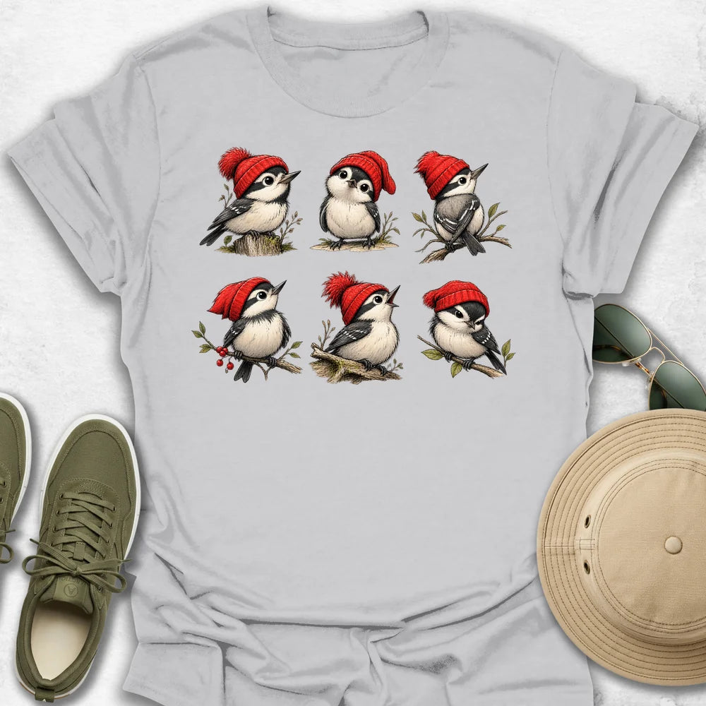 Six Red Beanies T-Shirt