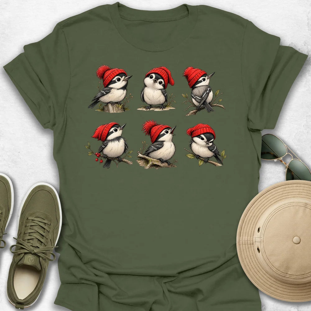 Six Red Beanies T-Shirt
