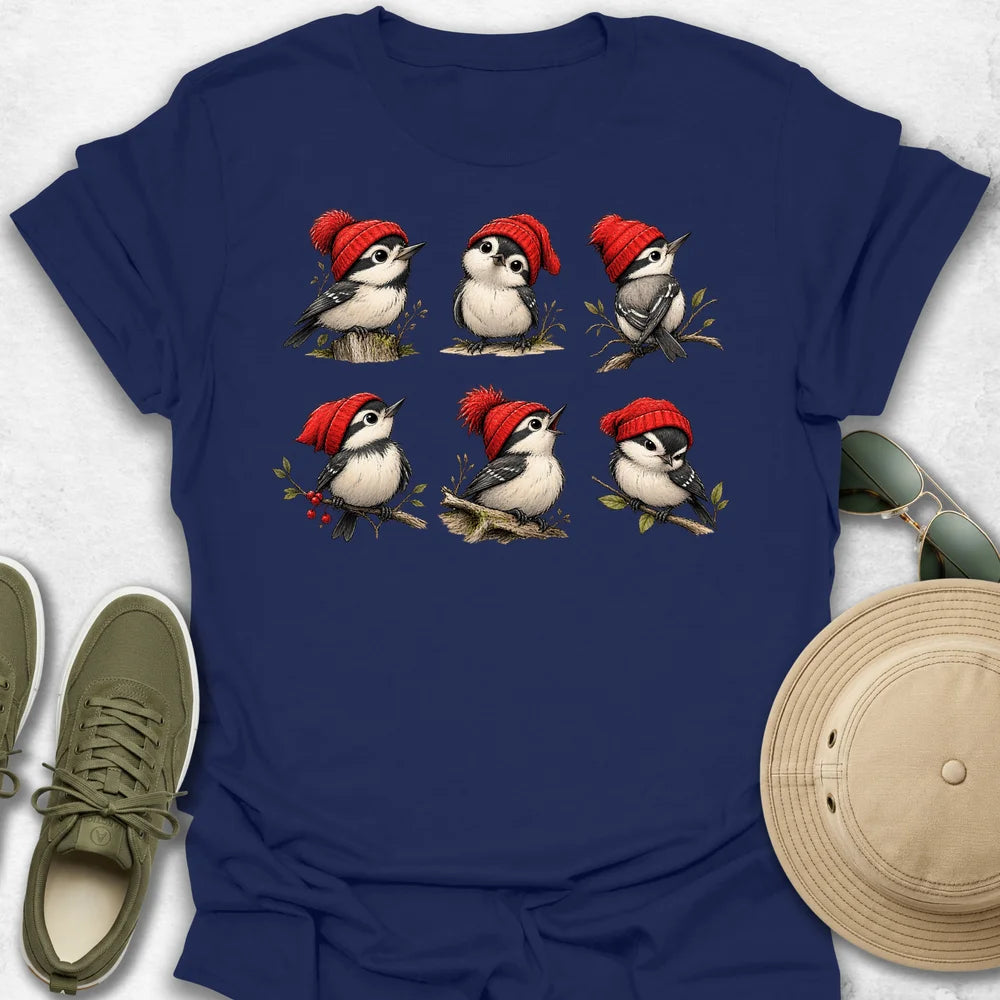 Six Red Beanies T-Shirt