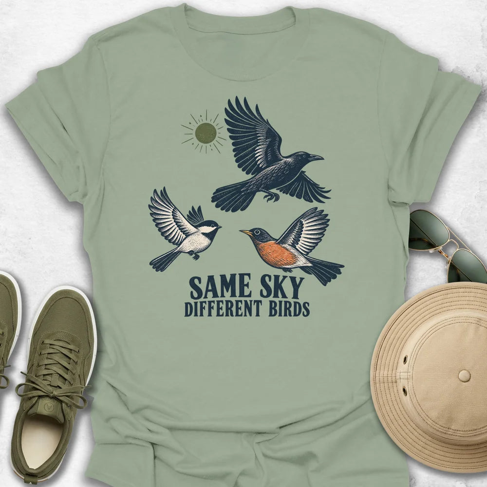 Same Sky, Different Birds T-Shirt