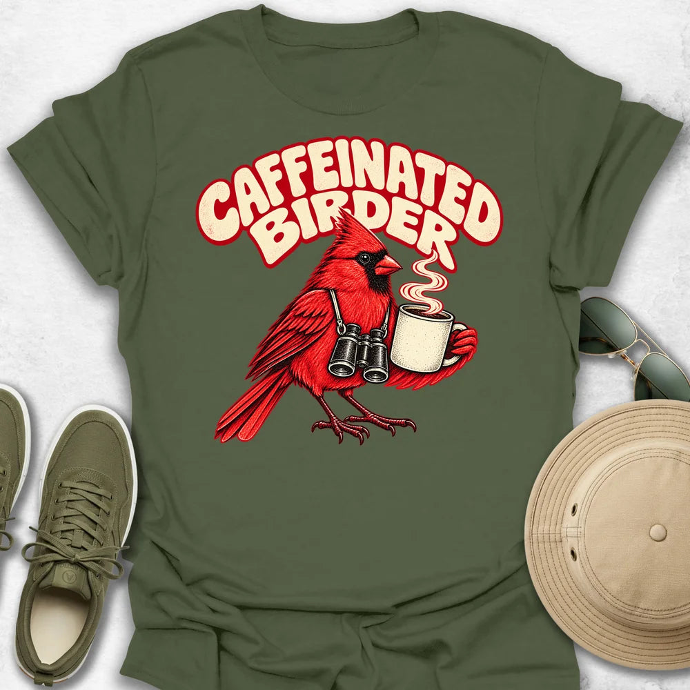 Caffeinated Birder T-Shirt