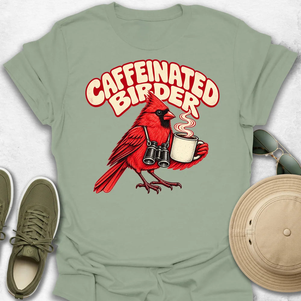 Caffeinated Birder T-Shirt