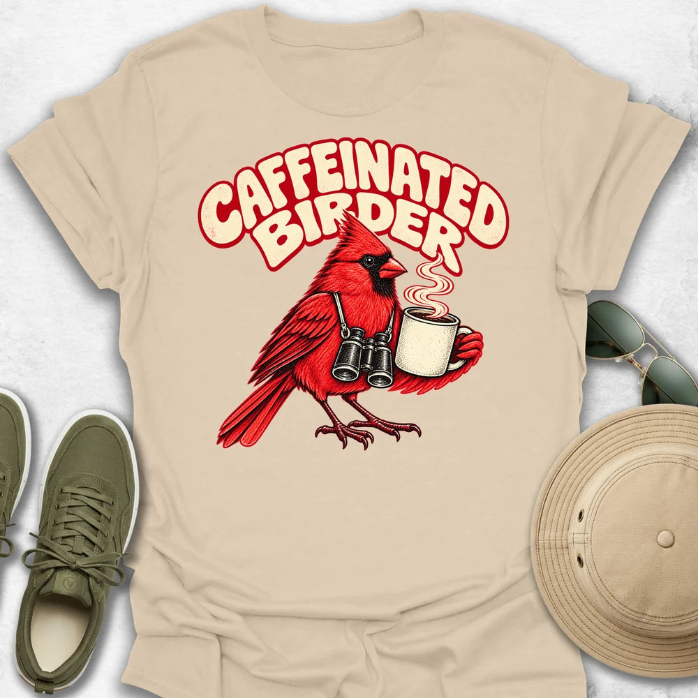 Caffeinated Birder T-Shirt