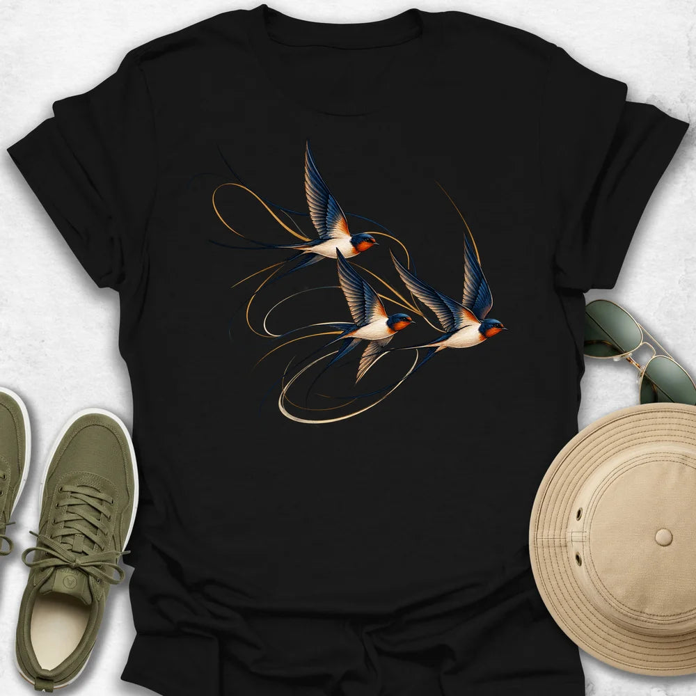Swallows in Flight T-Shirt