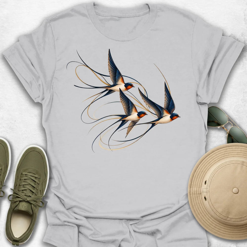 Swallows in Flight T-Shirt