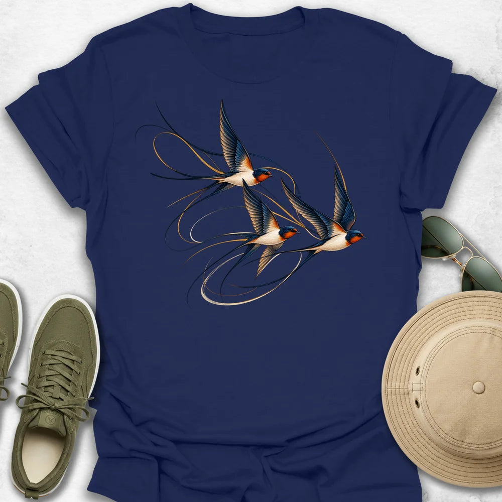 Swallows in Flight T-Shirt