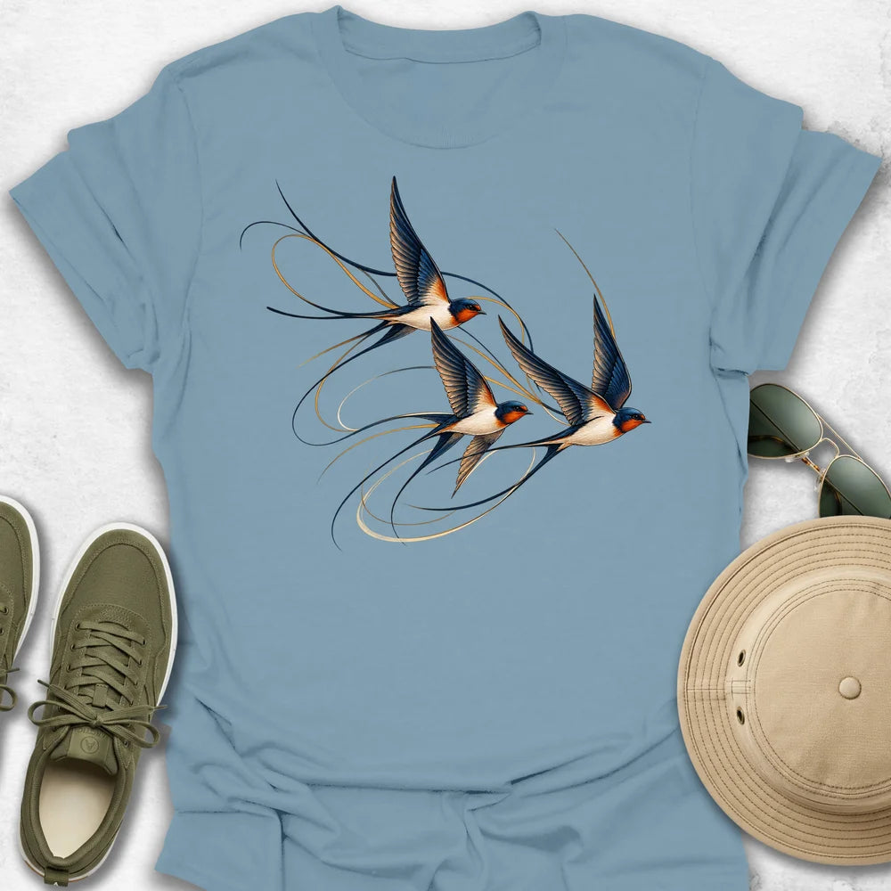 Swallows in Flight T-Shirt