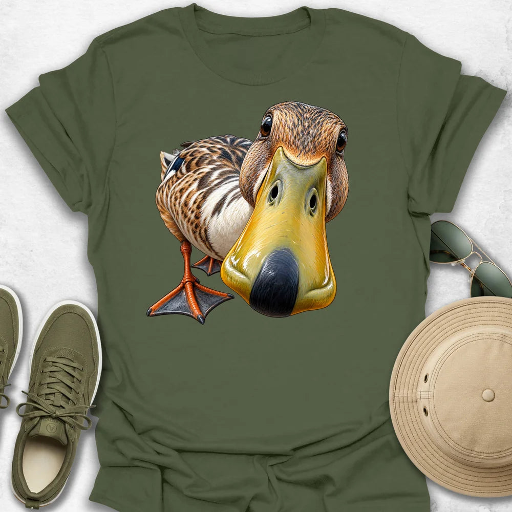Curious Duck Close-Up T-Shirt