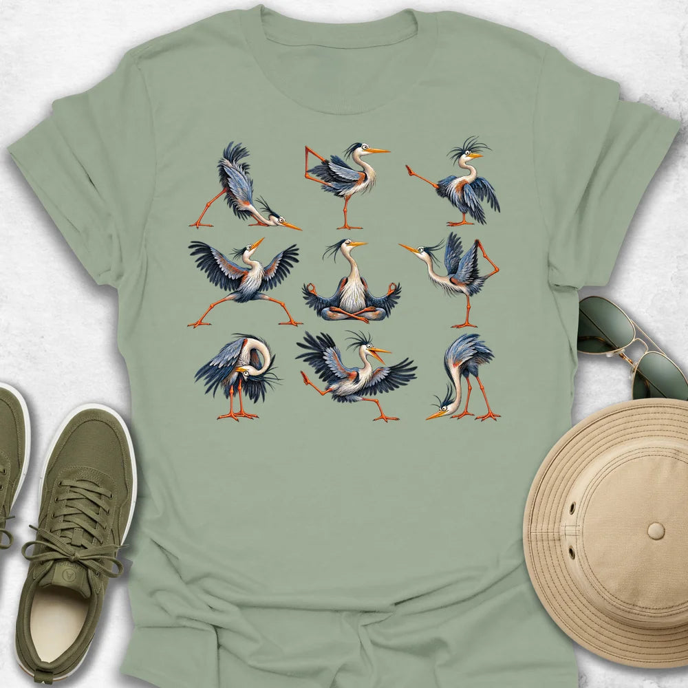 Heron Yoga T-Shirt