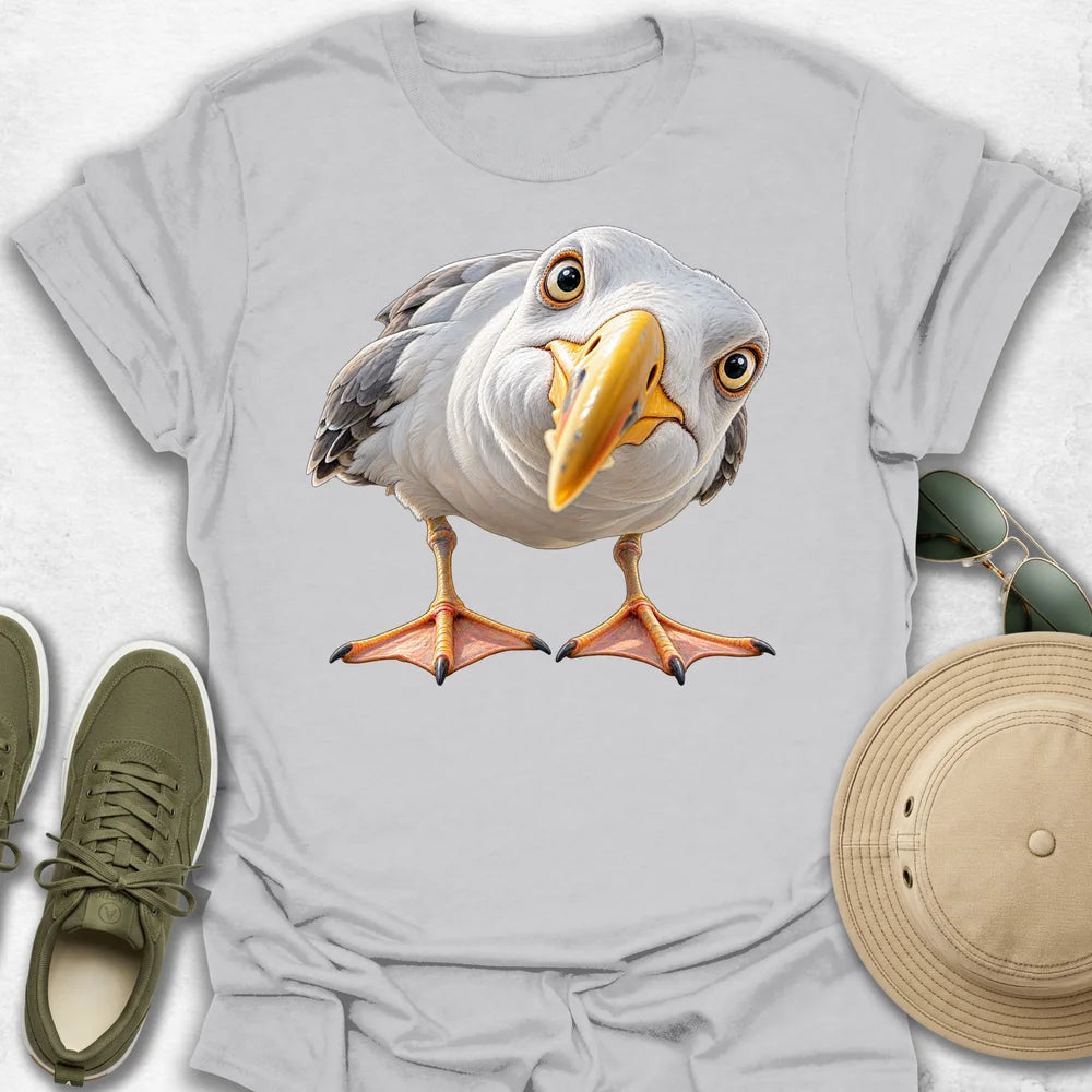 Curious Close-Up Seagull T-Shirt
