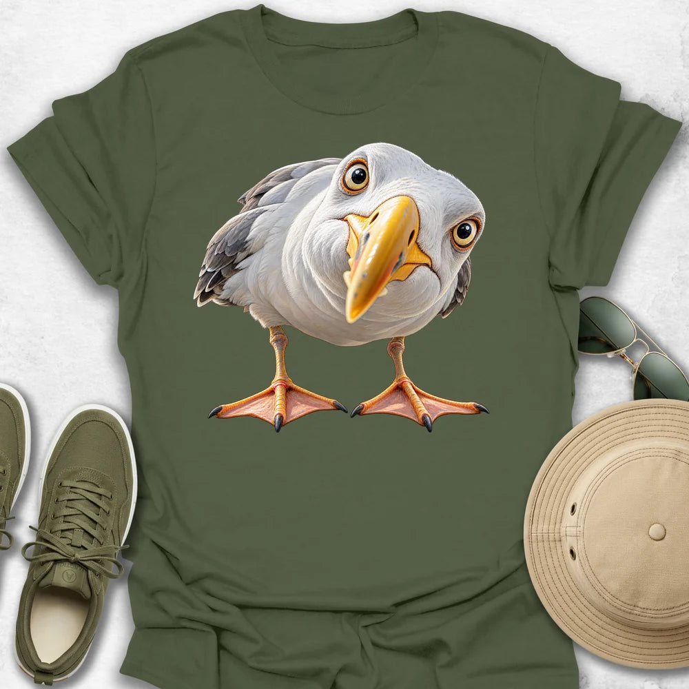 Curious Close-Up Seagull T-Shirt