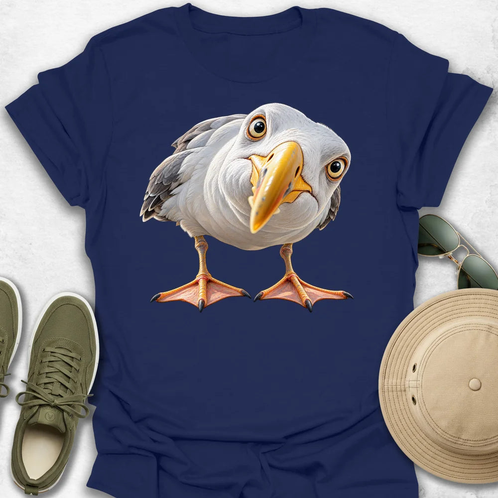 Curious Close-Up Seagull T-Shirt