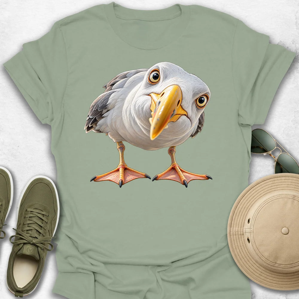 Curious Close-Up Seagull T-Shirt