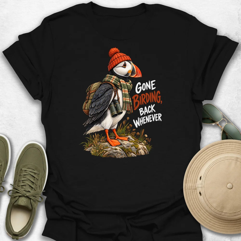 Puffin Gone Birding T-Shirt