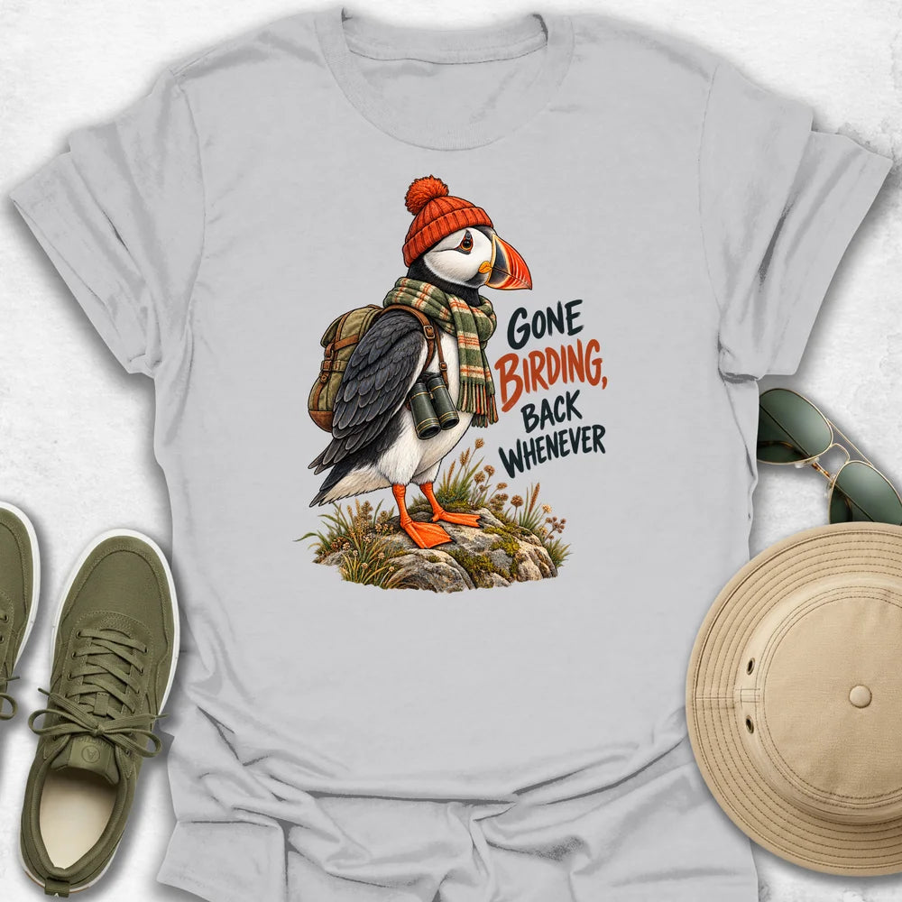 Puffin Gone Birding T-Shirt
