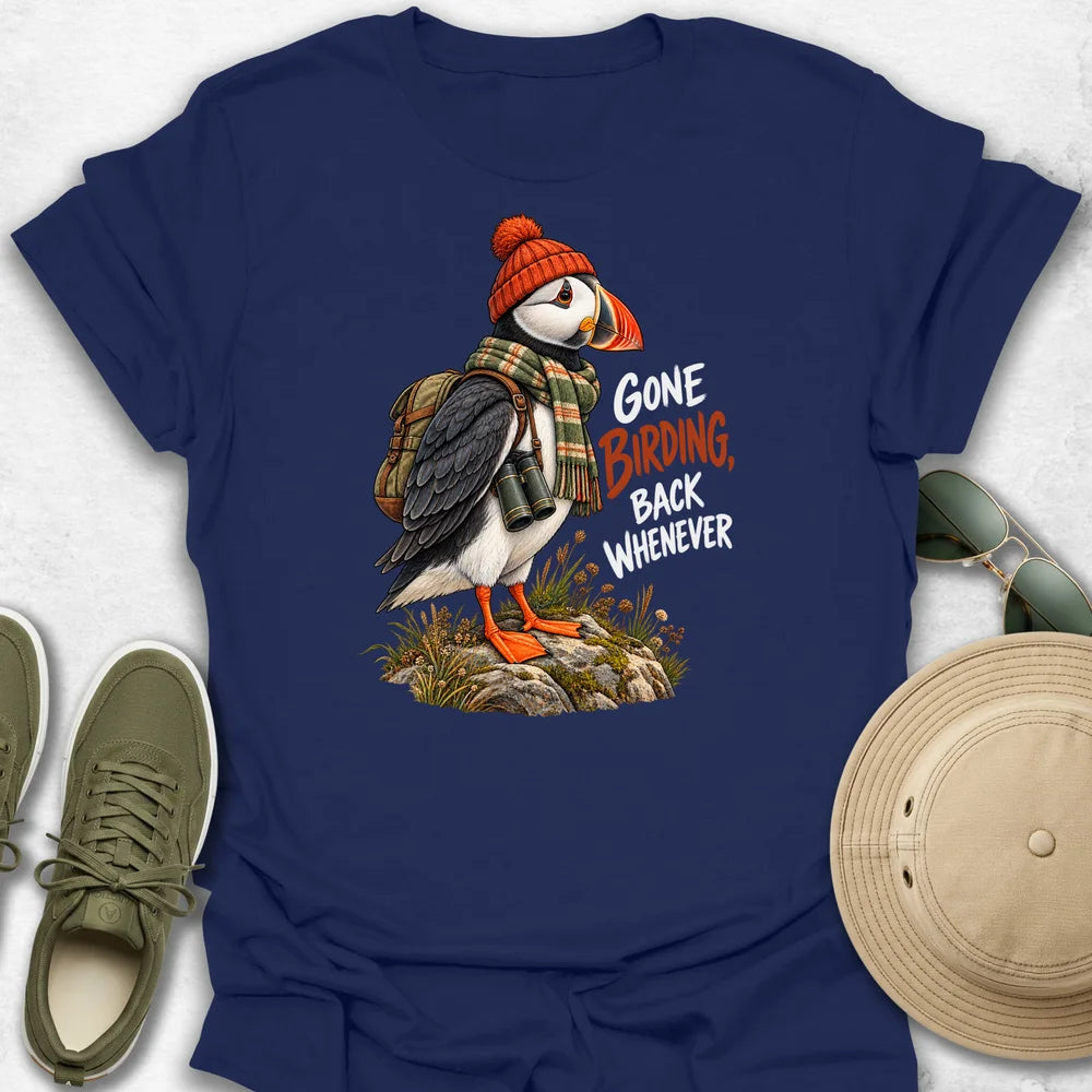 Puffin Gone Birding T-Shirt