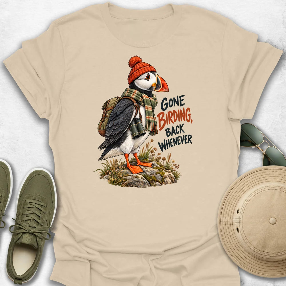Puffin Gone Birding T-Shirt