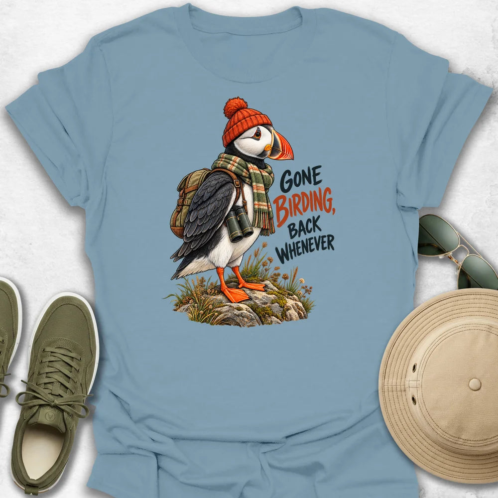 Puffin Gone Birding T-Shirt