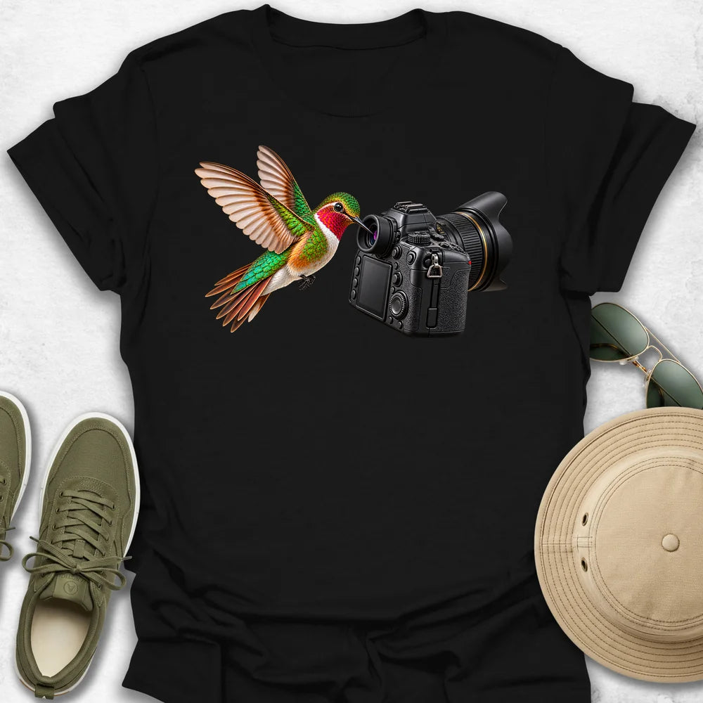 Hummingbird and Camera T-Shirt