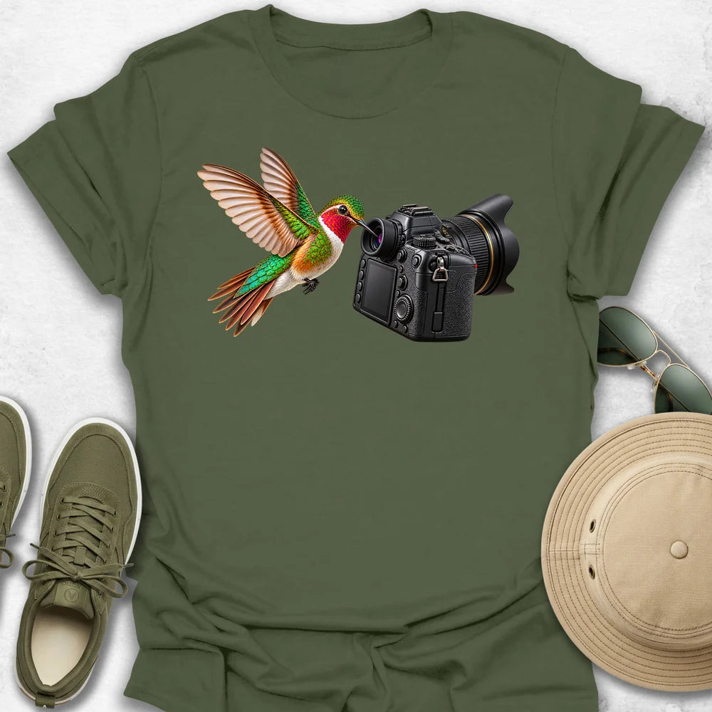Hummingbird and Camera T-Shirt