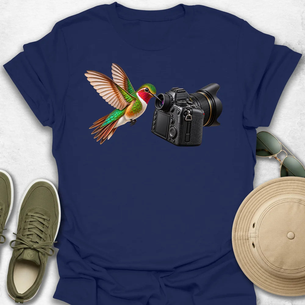 Hummingbird and Camera T-Shirt