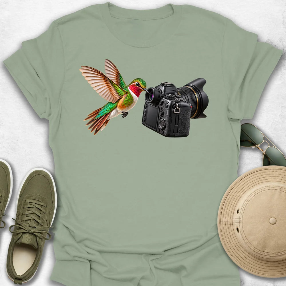 Hummingbird and Camera T-Shirt