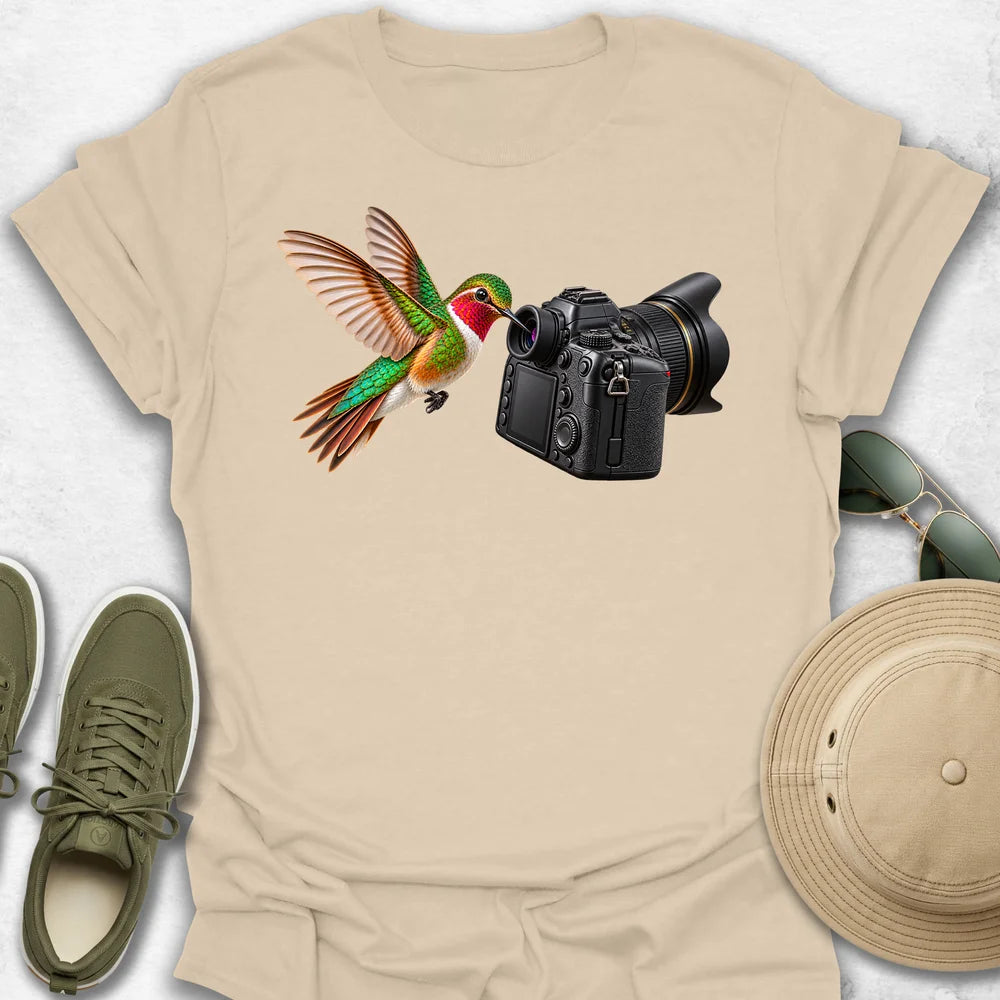Hummingbird and Camera T-Shirt