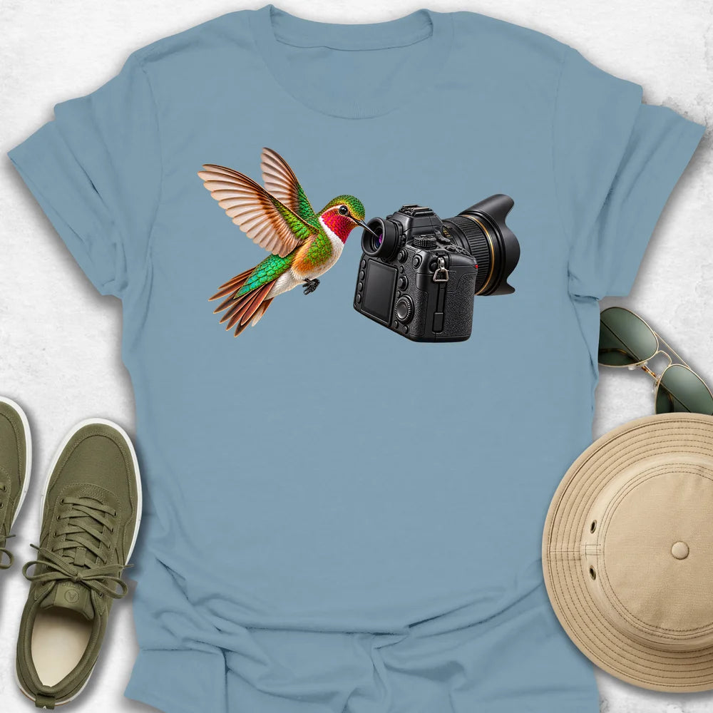 Hummingbird and Camera T-Shirt