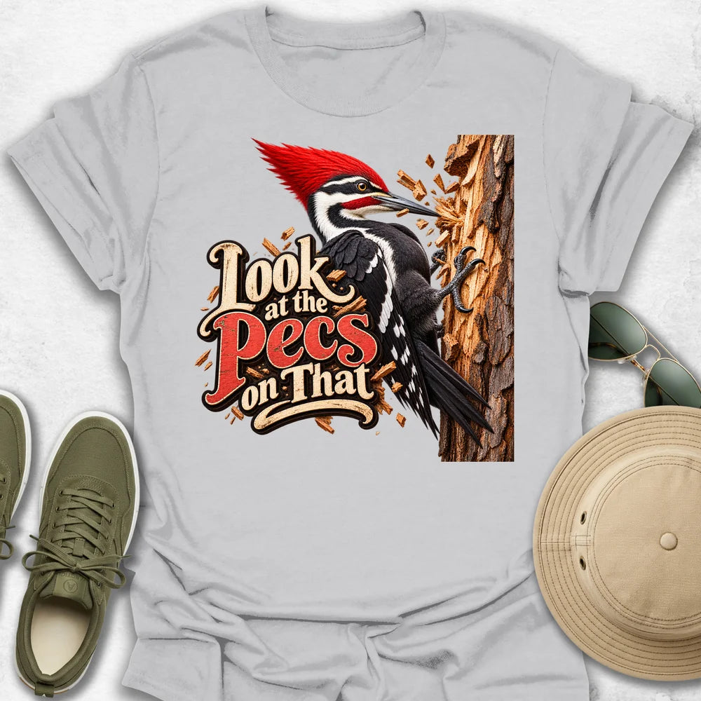 Woodpecker Pecs in Action T-Shirt