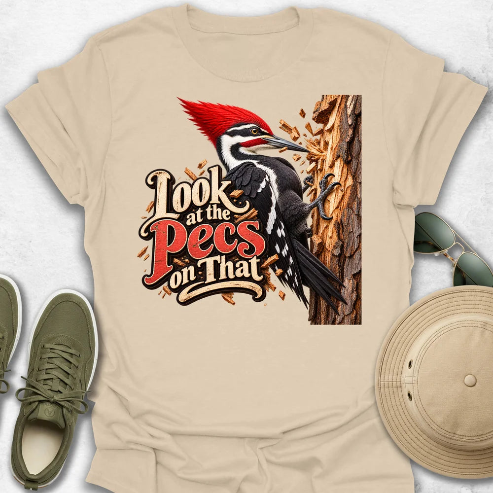 Woodpecker Pecs in Action T-Shirt