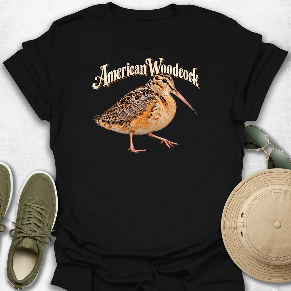 American Woodcock with Name T-Shirt