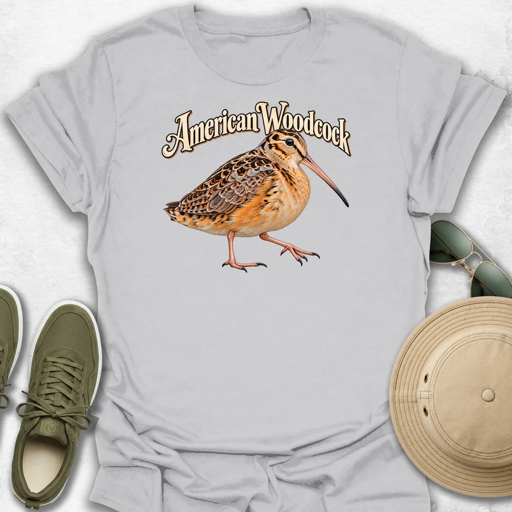 American Woodcock with Name T-Shirt