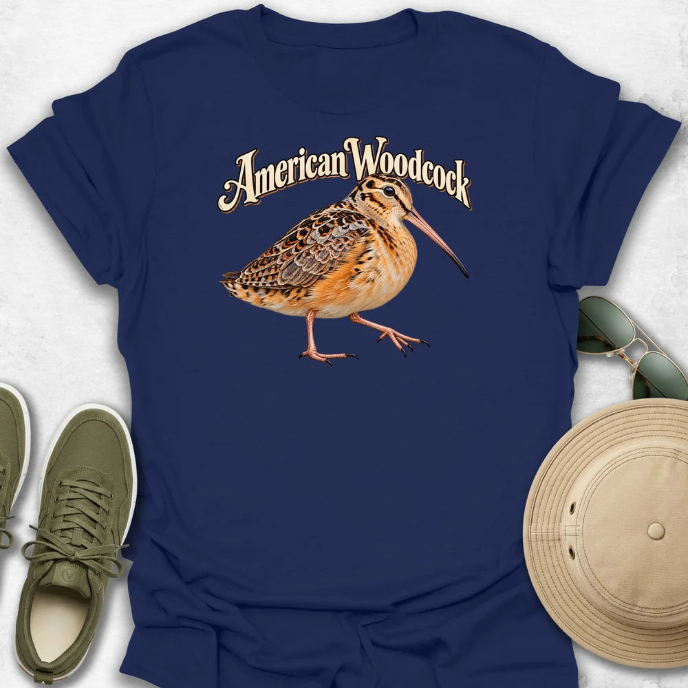 American Woodcock with Name T-Shirt