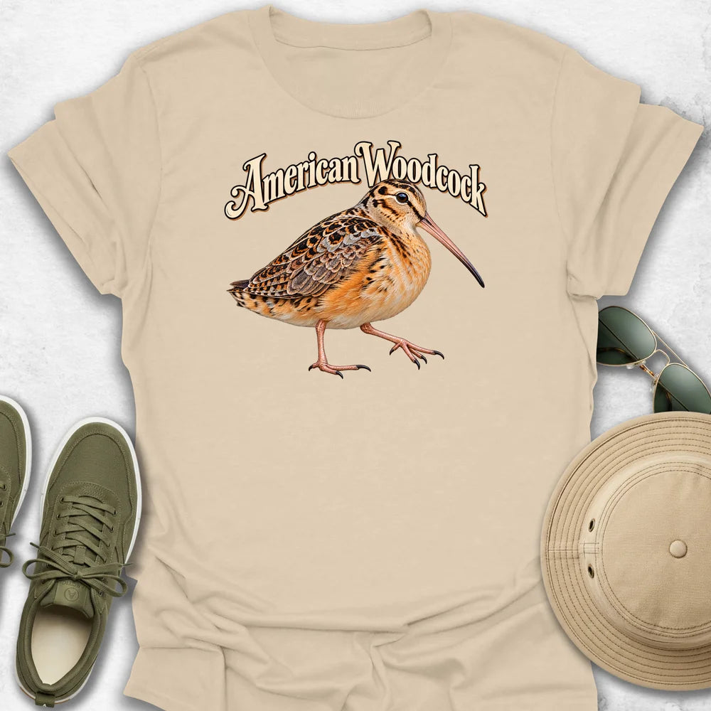 American Woodcock with Name T-Shirt