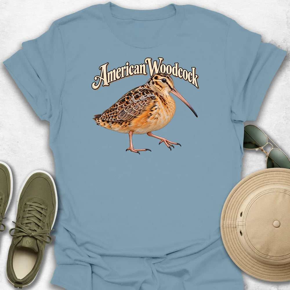 American Woodcock with Name T-Shirt