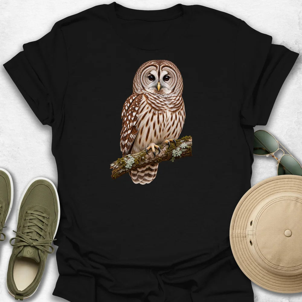 Barred Owl on a Branch T-Shirt