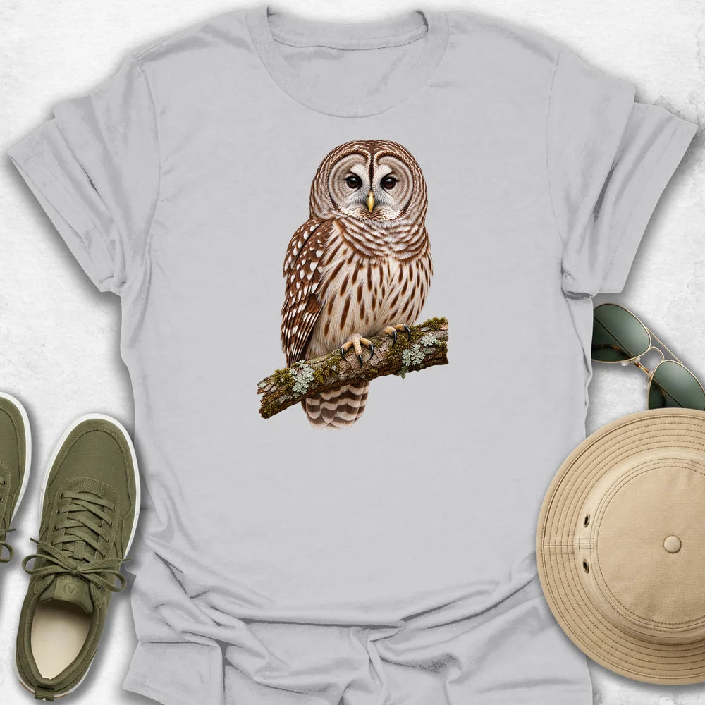Barred Owl on a Branch T-Shirt