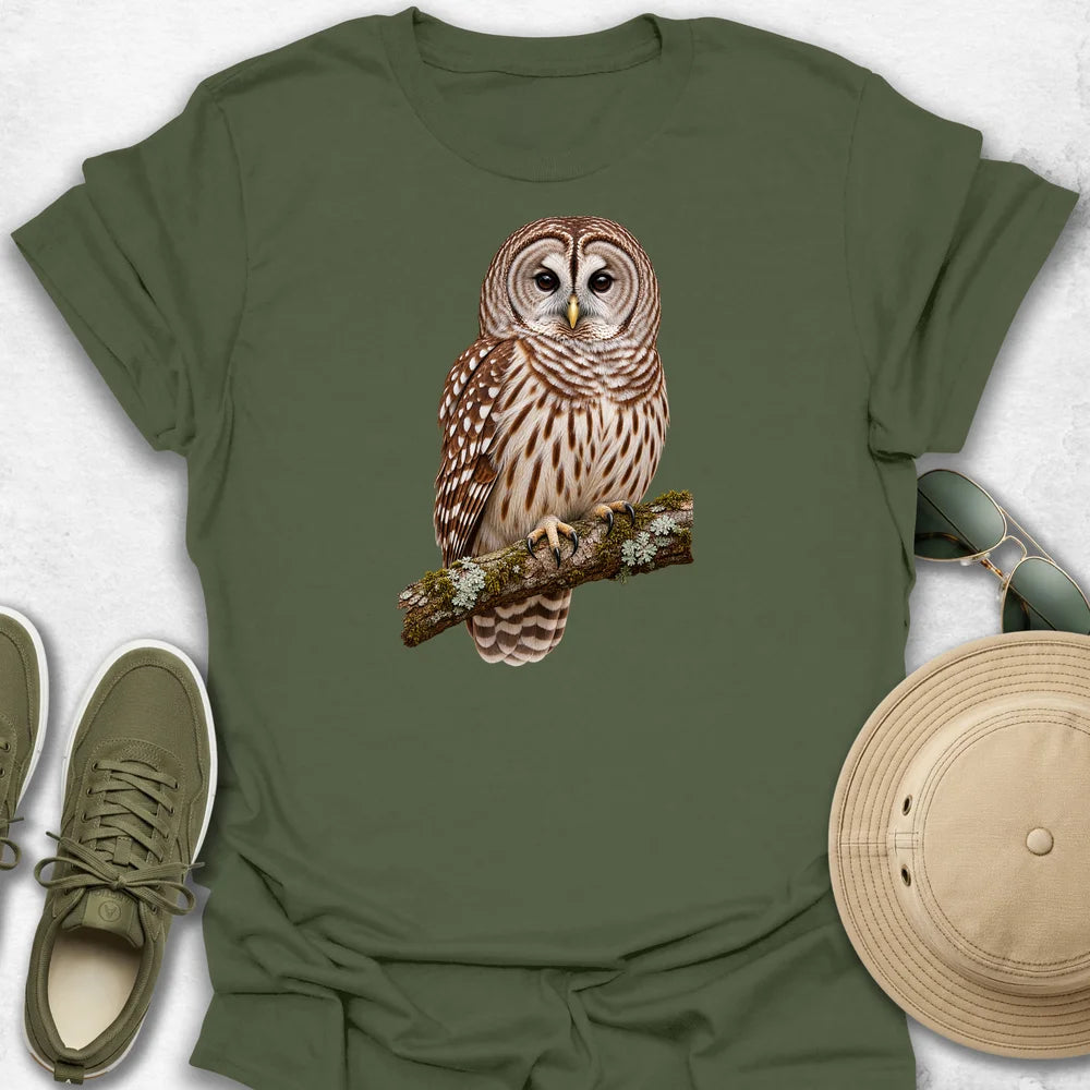 Barred Owl on a Branch T-Shirt