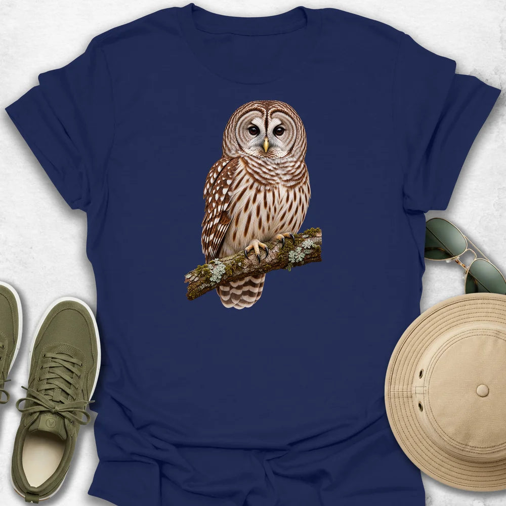Barred Owl on a Branch T-Shirt